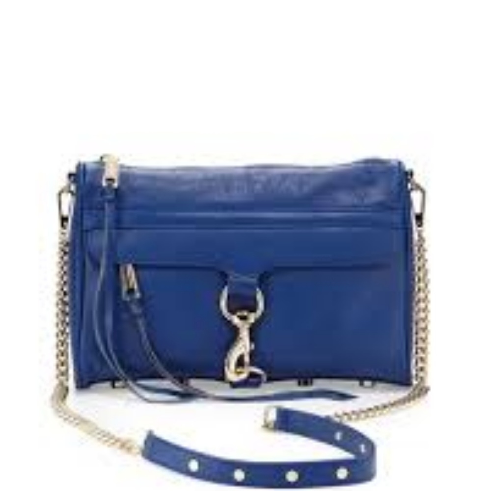 Rebecca Minkoff MAC Crossbody Bag, Metallic Blue